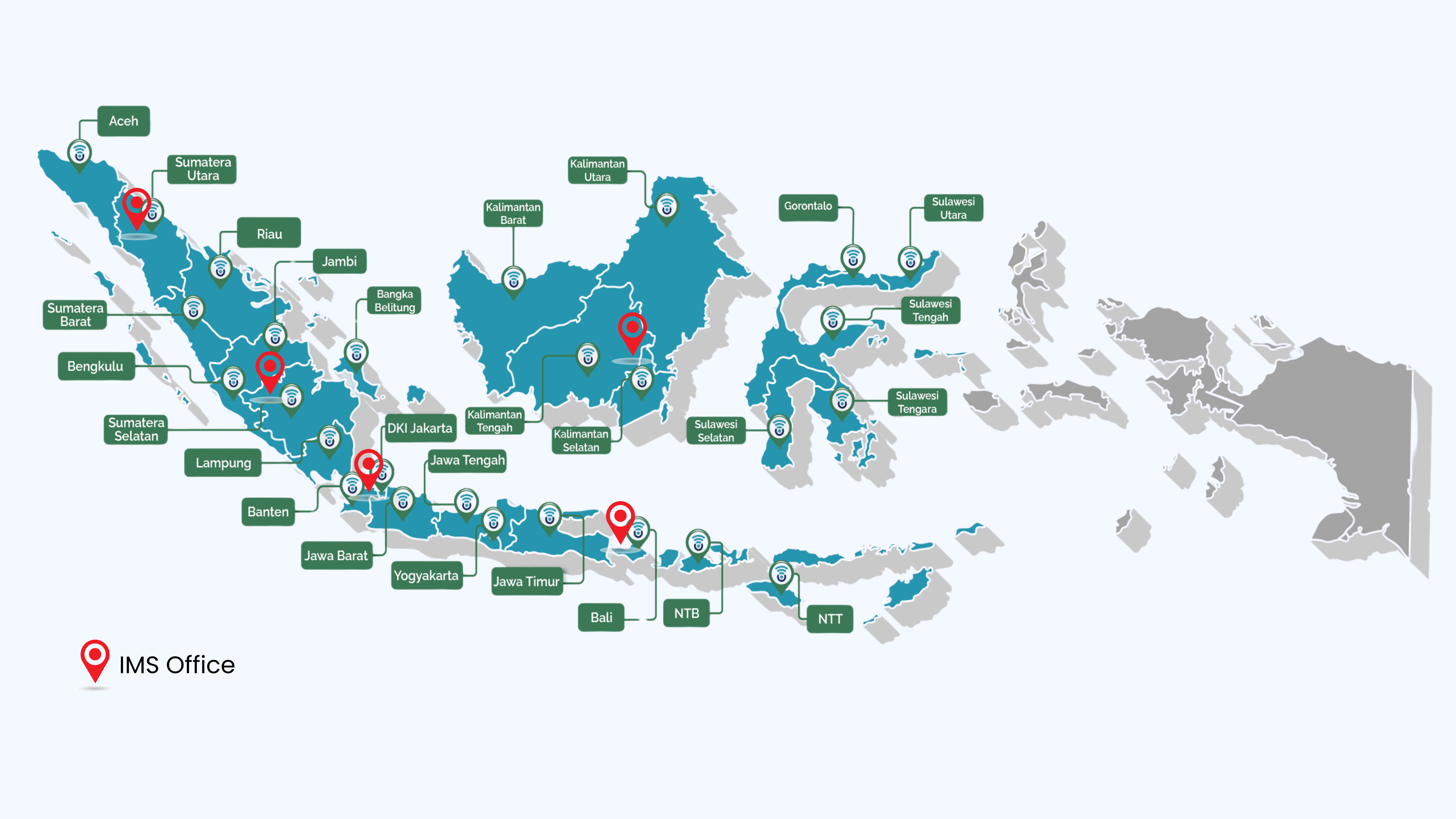 Peta Cakupan IMS Indonesia